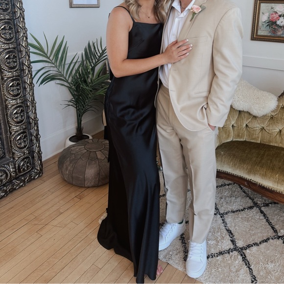 Revelry Steph Satin Bridesmaid Dress - Picture 3 of 3